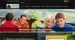 Desktop Screenshot of copakecampingresort.com